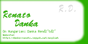 renato danka business card